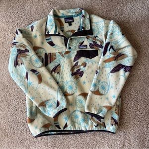 Patagonia Owl Printed Snap-T Synchilla Fleece